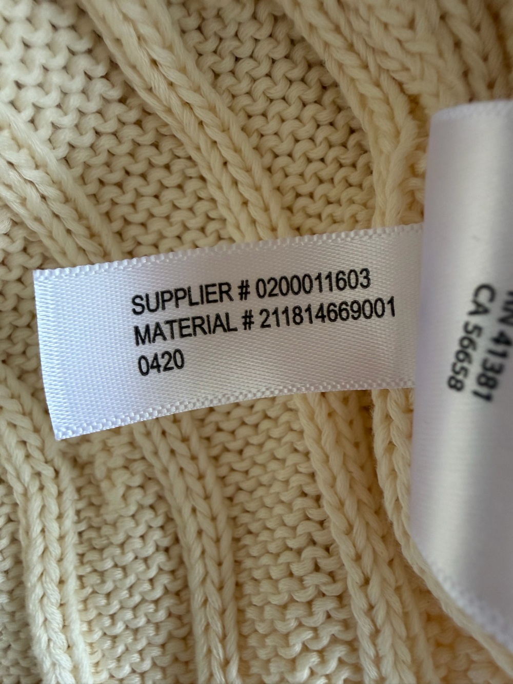 Polo Ralph Lauren Heart Intarsia Cable Knit Pima Cotton Sweater Top XS Cream - Picture 6 of 6